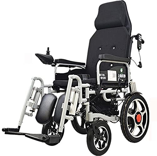 Faltbarer, kompakter Elektrorollstuhl, tragbarer, mobiler Rollstuhl mit hoher Rückenlehne und Liegefunktion, für erwachsene, schwangere Frauen und genesene Jugendliche/A / 120×64×131cm