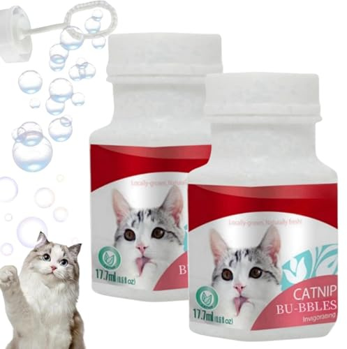 HIVETZ Katzenminze-Blasen für Katzen, Katzenblasen, Katzenminze-Öl, natürliches haustierfreundliches Katzenspielzeug, Spielspielzeug zur Stimulierung von Katzen im Innen- und Außenbereich,