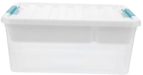 PLAFOPE Aufbewahrungsbox Mit Deckel Durchsichtiger Kunststoffbehälter Für Spielzeug Bausteine Kleinteile Mit Tragegriff Für Einfachen Transport Und Ordnung