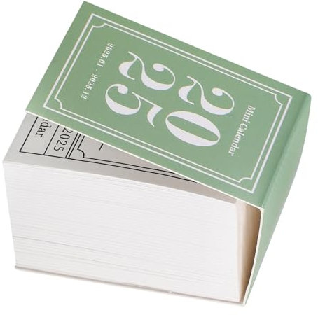 HONMEET Mini-kalender 2025 Papierplaner Für Zeitmanagement Dekorativer Standkalender Für Büro Zuhause Freunde