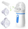 Dessnill Inhalationsgerät, Tragbarer Inhaliergeräte für Erwachsene und Kinder, Einstellbarer Inhalator Vernebler Set mit Mundstück und 2 Maske, 3 Geschwindigkeiten, USB Aufladbar Inhaliergerät (Blau)