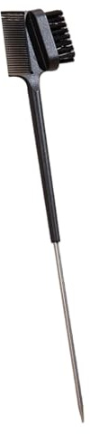 Cepillo de control de cabello con peine de cola de metal, cepillo de doble cara, cepillo de pelo para peinar el cabello