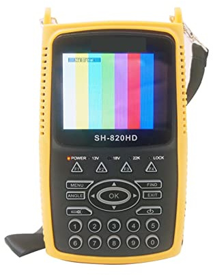 Satfinder, SH-820HD Acm DVB-S2 DVB-T/T2 CCTV Combo Vs V8 Finder 2 Digital Satellite Meter Finder H.265 Kpt-717ts HEVC,zum Aufstellen einer Satellitenschüssel(DVB-S2 T2 CCTV)