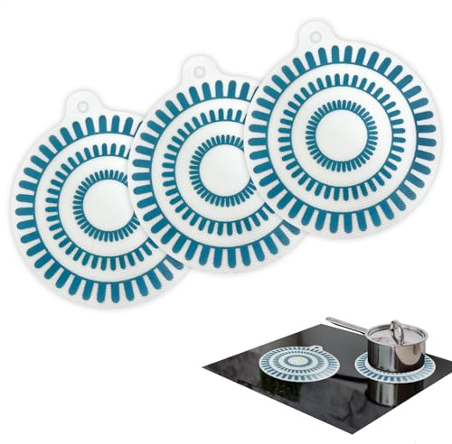 Protection Plaque Induction, Cache Plaque Electrique, 3 Pièces Protège Rondelle Induction, Couvre Rondelle Induction Se Dévolore à haute température