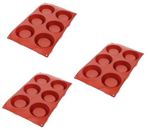 OUNONA 3 Pezzi Stampo Silicone per Dolci Stampo per Muffin e Torte Versatile per Biscotti e Profumate Facile da Rimuovere e Lavabile