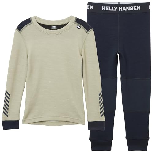 Helly-Hansen Lifa Merino - Conjunto de capa base unisex cálida y transpirable, ropa interior térmica para aventuras al aire libre, Lavanda clara 463, 5