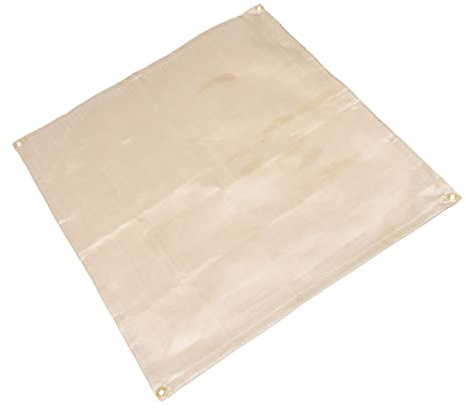 BESTonZON Portable Fire Resistance Blanket Heat Resistant Fiberglass Flame Retardant Outdoor Fire Blanket for Camping Hiking Bbq Safety Protection