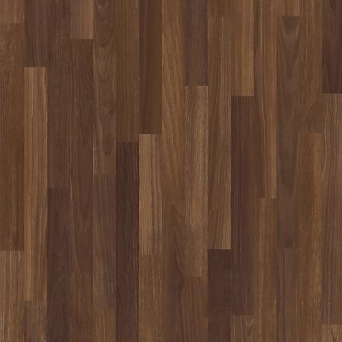 VaryPaper Peel and Stick Dark Brown Wood Panel Wallpaper 60cmx400cm Wood Effect Sticky Back Plastic Wooden Slat Wallpaper for Living Room Bedroom Kitchen Vinyl Wrap for Worktop Cupboard Furniture Wrap