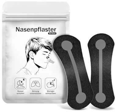 Cerotti Nasali Antirussamento, 30 pz Dilatatore Nasale Dilatazione Rinforzata Delle Vie Nasali. Contrasta Congestione, Migliora Sonno