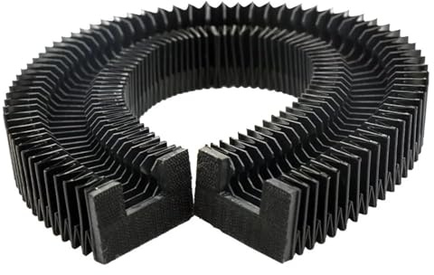 HGR55 Linearführung Faltenbalg Staubschutz für CNC Router 200-1000mm Länge verstellbar (Länge 800mm)