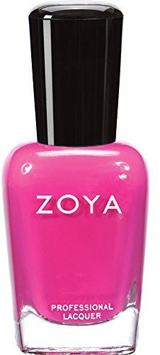 ZOYA Lara Nail Polish, Medium Magenta Pink Cream Polish, Cool-Tone Ultra-Glossy Year-Round Color, Long-Wear Big10Free Vegan, 0.5 fl oz
