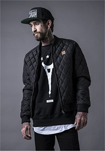 Urban Classics Diamond Quilt Nylon Jacket, Chaqueta Hombre, Negro (Black 7), M