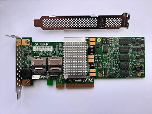 Supermicro AOC-SAS2LP-H8IR 8-port PCI-E 6 Gb/s SAS RAID-kontroll.