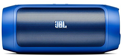 JBL Charge 2 Wireless Bluetooth Stereo-Lautsprecher (Drahtloser, mit Aufladbarer Batterie, Integrierter Freisprecheinrichtung, 3,5 Stereoeingang, Kompatibel mit Apple iOS/Android Geräten) blau