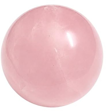 136 gramos de cuarzo rosa 46 mm esfera regalo oficina en casa energía positiva metafísica potente Gemstone Reiki Feng Shui Vaastu Meditaion espiritual hecho a mano