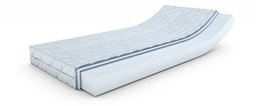 MSS e.K. Revasana Premium ohne Zonen-Matratze 190 x 80 x 16 cm (Kernhöhe 14 cm) - H4 mit versteppten Klimafaserbezug