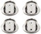 SeeRaphee Anclaje para Montaje en Pared de Techo Ancla Resistente Acero Inoxidable 304 5/16 8mm (4 Pezzi)