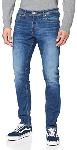 JACK & JONES Jjiglenn Jjoriginal Am 814 Noos, Vaqueros slim Hombre, Azul, 32W / 32L