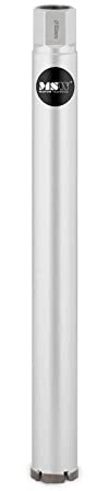 MSW Scie Trépan Diamant Diamantée Cloche Béton Foret Pour Carotteuse MSW-DCD-450/52-PRO (450 mm x 52 mm, Queue G1, Raccord 1 ??'', Acier avec revêtement diamanté)