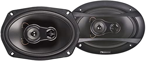 Nakamichi NSE6918 Koaxiallautsprecher 3-Wege 6 x 9 Spitzenleistung 260W Lautsprecher Schwarz Car Audio Hi-Fi Standard Nominal 40W ASV Voice Coil Schwingspule