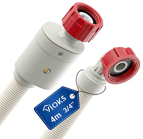 VIOKS Aquastop - Manguera de 4 m para lavadoras Miele Siemens/Privileg/Haier y otros lavavajillas Beko, piezas de repuesto/Lavavajillas Bauknecht
