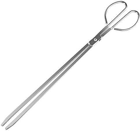 UPTALY 60 cm extra lange Scherenzange, Edelstahl-Müllclips mit langem Griff, großer Abfallpflücker, dicke Kaminholzklemme, erweiterte Holzkohleaufnahmewerkzeuge