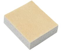 HOLZRICHTER Berlin Veloursleder-Pflegeschwamm - Pflegeschwamm aus Moosgummi mit Naturkreppauflage