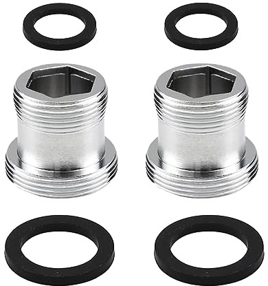 YDHfdc 2pcs Faucet Adapter M20 to M22 Male Thread Tap Aerator Connector Sink Faucet Water Purifier Tap Adapter Aerator for Kitchen Bathroom Sink