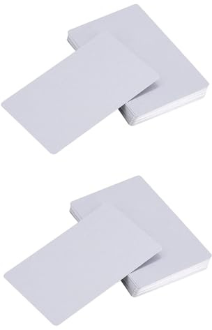 100 tarjetas de visita de metal plateado para marcado láser y láser de aluminio impermeable grabadas para oficina y oficina