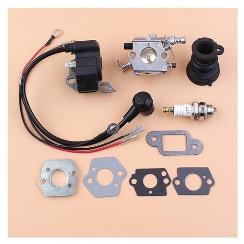1 satz Vergaser Zündspule Modul Dichtung Zündkerze for STIHL MS250 MS230 MS210 021 023 025 Kettensäge for Walbro Carb
