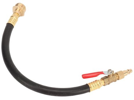 Kit di Irrigazione per Camper, Adattatore per Scarico Acqua, Valvola di Intercettazione del Raccordo del Tubo Flessibile, Include Adattatore da 3/4 Pollici 1/4 Pollici,