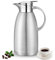 Osrioal 2.3L Thermal Coffee Carafe with Press Button Top, Stainless Steel Insulated Coffee Pot, Double-Walled Vacuum Jug, Thermal Jug Dispenser, for Hot and Cold Drinks, Silver