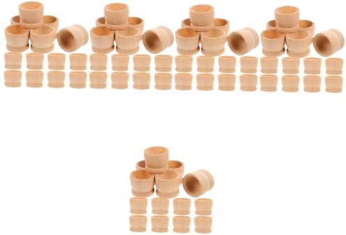 SEWACC 75 Pièces Œufs De Pâques Piédestal D' De Pâques Base De Bricolage D' De Pâques Porte- Pour Le Petit-déjeuner Support Pour Bases D'œufs Coquetier De Pâques Bois