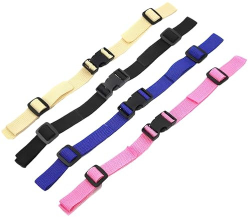 Thoquene 4 Stück Verstellbarer Rucksack Rutschfester Brustgurt Kinder Nylon Nachrüsten(37 cm)