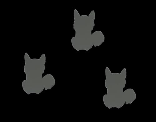 3x Fuchs reflektierendes Bügelbild 2 Hotfix Applikation PES