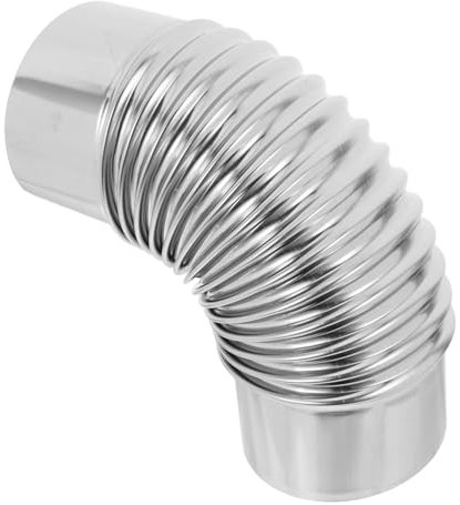 POPETPOP 90degré Tuyau De Poêle Acier Inoxydable Coude à Degrés pour Évacuation De Fumées Rallonge Et Adaptateur pour Poêle à Combustion