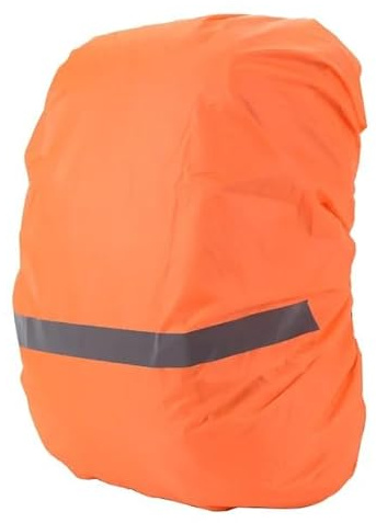 Regenschutz Rucksack 10-70L Rucksack Regen Abdeckung Outdoor Reisen Wandern Klettern Tasche Abdeckung Faltbar Wasserdicht Mit Reflektierende Streifen Regenschutz Rucksack Regenschutz(Orange M 30-40L)