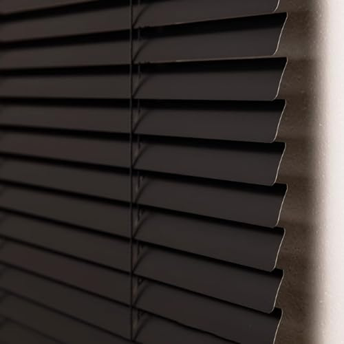 Nero Oscurante in Alluminio,Veneziana in Alluminio,Visibilità, Protezione dalla luce e ai Raggi Solari, Per privacy, Kit di Montaggio Incluso,Personalizzabile (75×150cm)