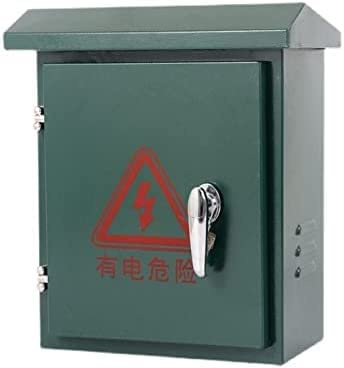 MUZIT Anschlussdose, wetterfester Elektrokasten aus Edelstahl 304 – langlebiges Wandgehäuse mit Schloss und Scharnier, ideal for Projekte im Freien(L30*W20*H40CM)