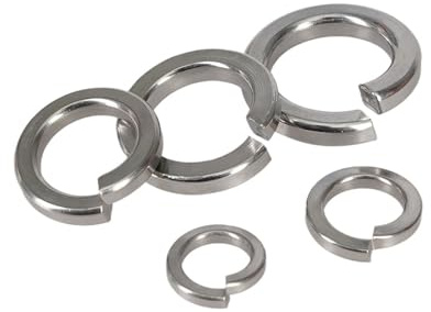 AUNANGLJSCS Guarnizione Elastica rondella Elastica Divisa a Molla M1.6 M2 M2.5 M3 M4 M5 M6 M8 M10 M12 M14 M16 M18 M20 M22 M24 M27 M30(M10)