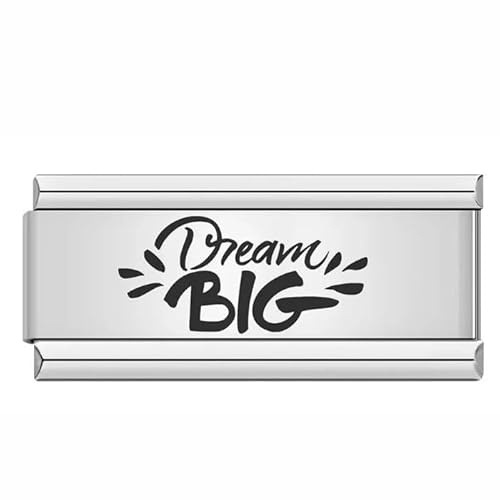 Breloque en forme d'ange pour maman, fille, papa, famille, nouveau-né, long, double taille, largeur 9 mm, lien italien compatible avec bracelet Nomination pour femme, 0, Métal, Pas de gemme