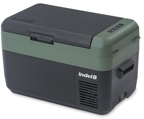 Indel B ITB42 Réfrigérateur Congélateur Portable à Compresseur, Capacité 42 Litres, pour Voiture, Camping-Car, Camion, 12/24V DC avec Prise Allume-Cigare