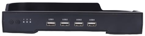 Sxhlseller Base de Ventiladores para Videoconsolas, con Iluminación RGB y 4 Puertos USB para 2 Personas, Ideal para Sesiones de Juego Multijugador