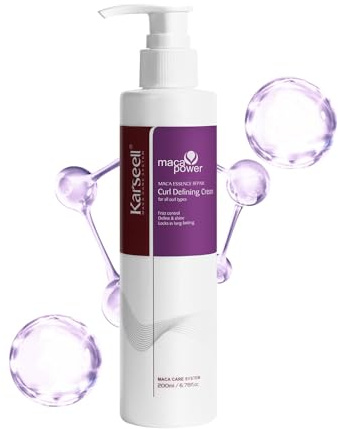 Karseell Lockkräm 200 ml – Definierande Curl Cream för lockigt och vågigt hår