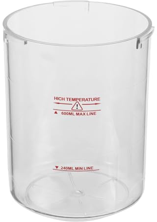 EXCEART Serbatoio Vapore Facciale Trasparente 240-600 Ml Resistente Alte Temperature Tazza Staccabile per Sostituzione Contenitore Acqua Sauna Facciale Uso Estetista e Spa