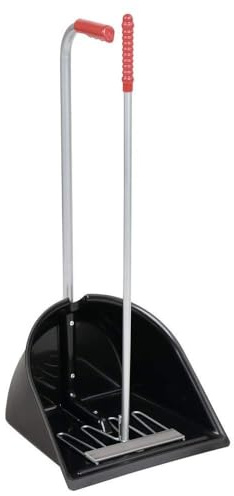 Kerbl Mistboy Set aus Schaufel und Krücke | Schwarz, 75 cm, praktisches Set zum schnellen Aufsammeln von Pferdemist auf Paddock, Hof und Stall