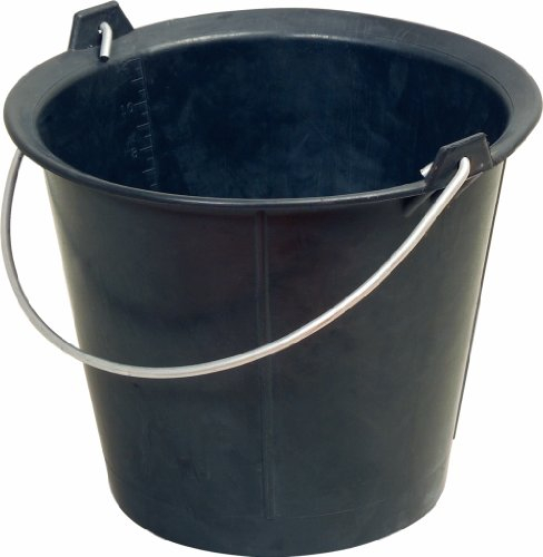 KS Tools 140.0038 Secchio in Gomma Piena, 12L, Elastico