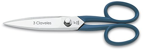 3 Claveles 411 Tijera para Cocina de 8 Pulgadas, 26.29X9.59X2.20Cm, Azul