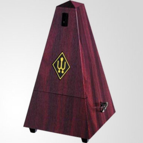 METRONOMO PLASTICO PIRAMIDE - Wittner (845111) (Sistem Malzel) (Sin Campana) (Color Caoba)