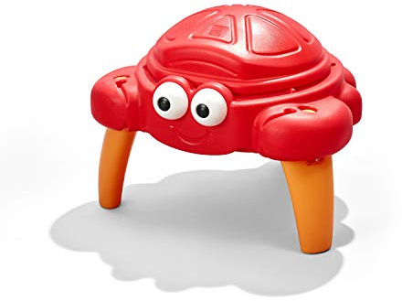 Step2 Bac à sable Enfant Crabbie | Bac à Sable pour Enfants en Plastique avec Couvercle & Banc et 4 accessoires